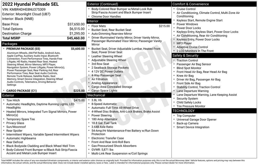 Used 2022 Hyundai Palisade SEL w/ Premium Package image 38