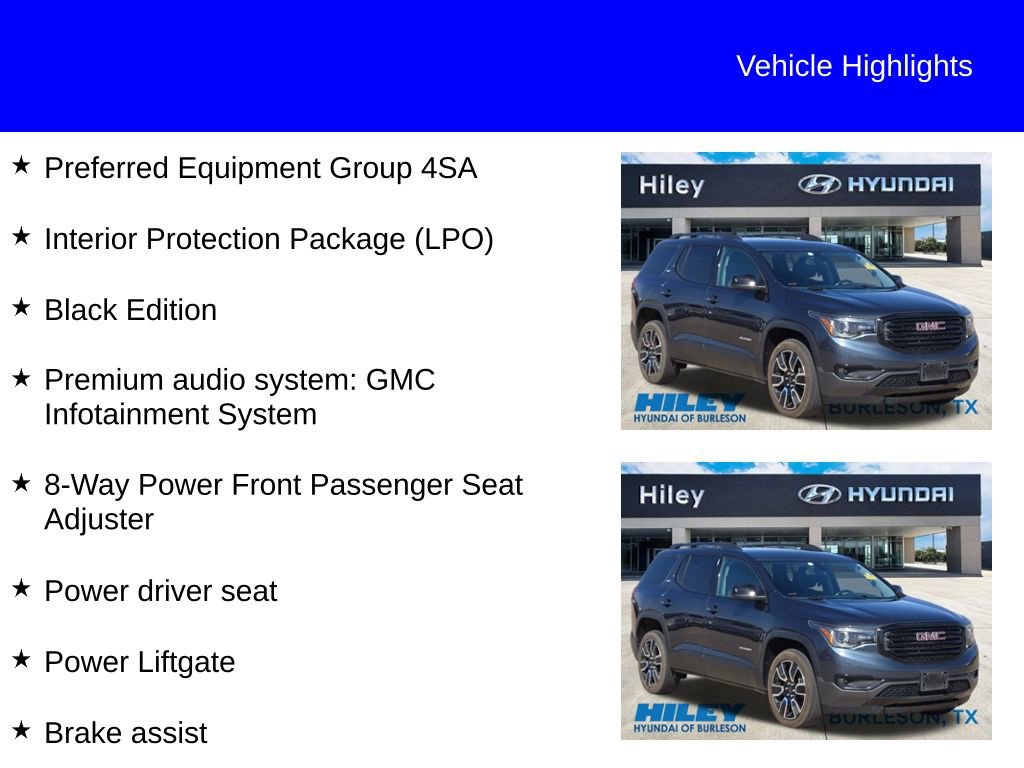 Used 2019 GMC Acadia SLT w/ Black Edition image 11