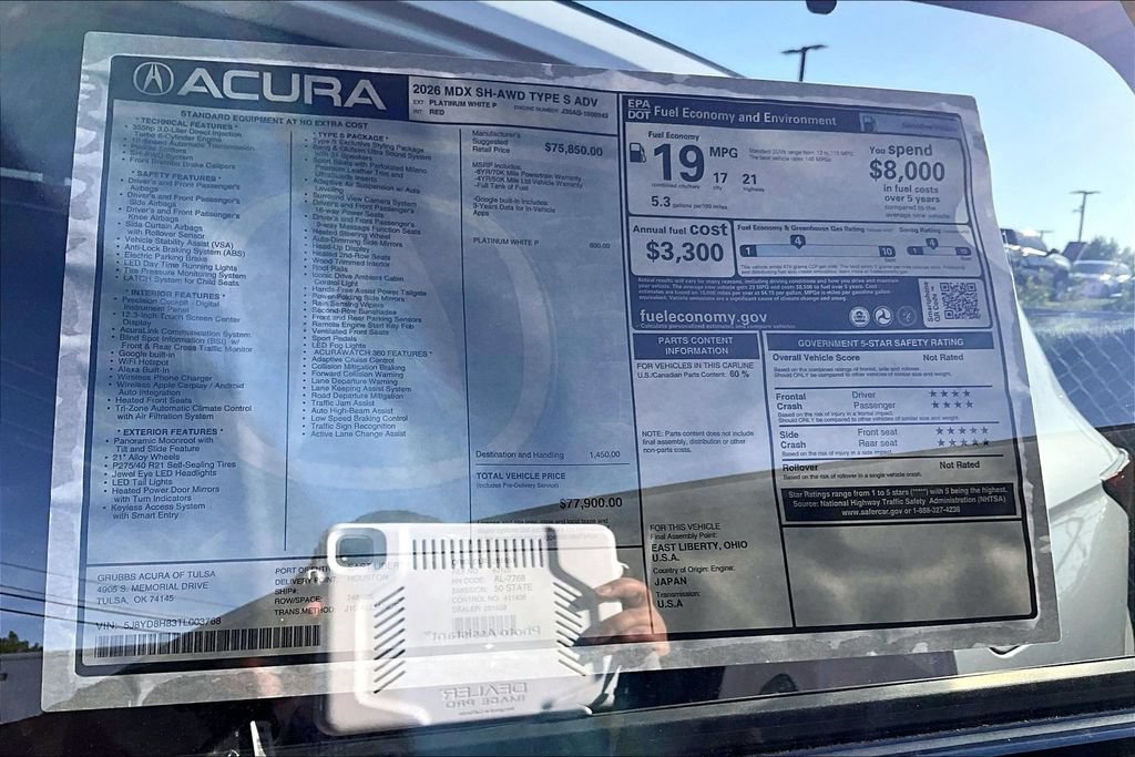 New 2026 Acura MDX Type S AWD/4WD image 30