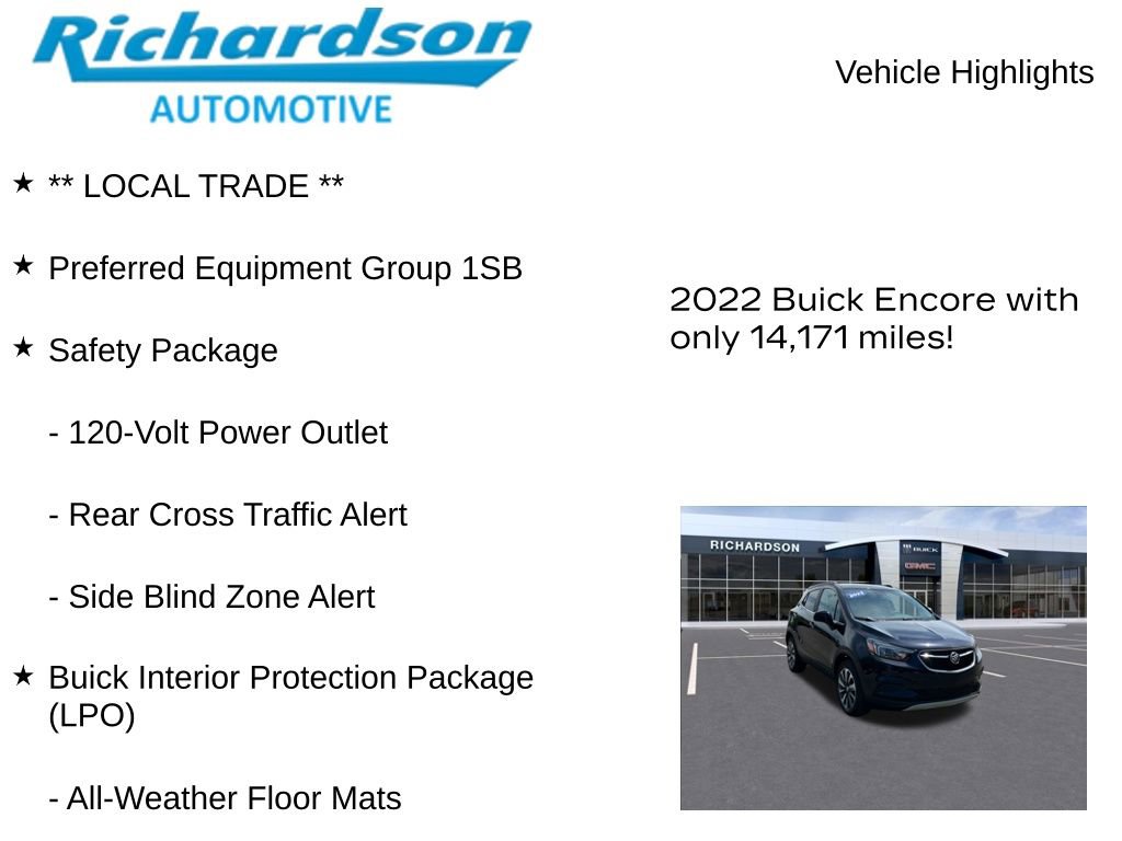 Used 2022 Buick Encore Preferred w/ Safety Package AWD/4WD image 11