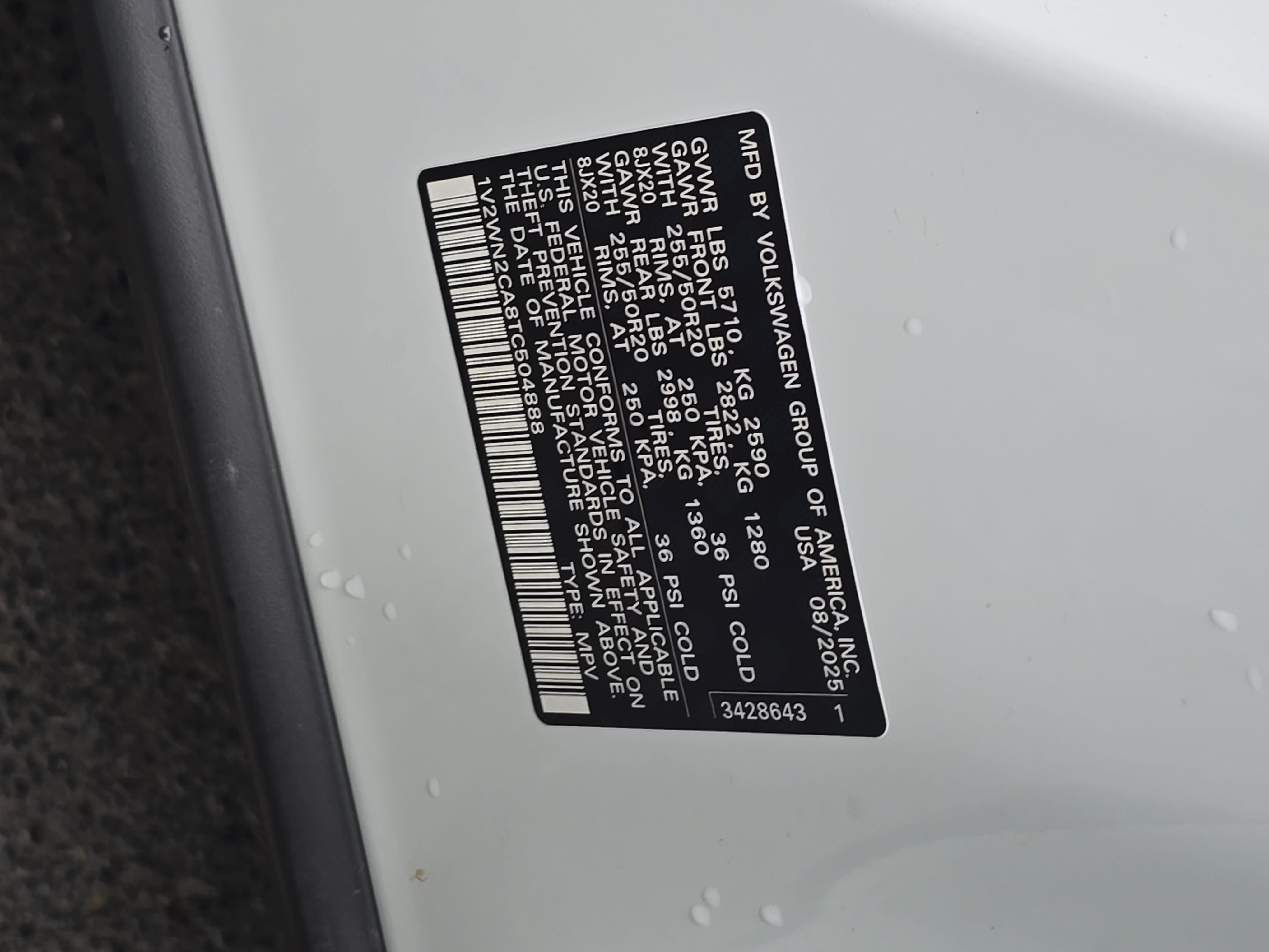 Used 2026 Volkswagen Atlas SE w/ Black Wheel Package FWD image 37