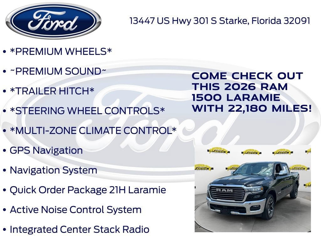 Used 2026 RAM 1500 Laramie AWD/4WD image 17