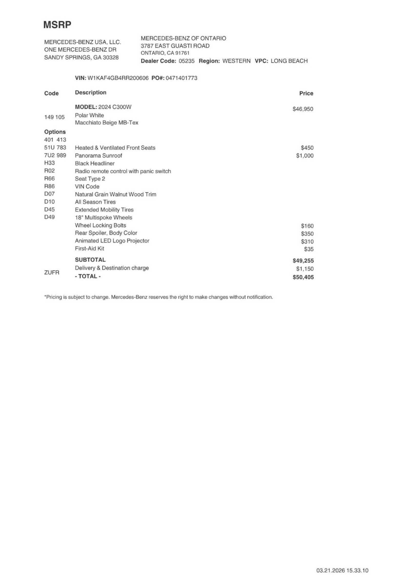 Certified 2024 Mercedes-Benz C 300 Sedan image 2