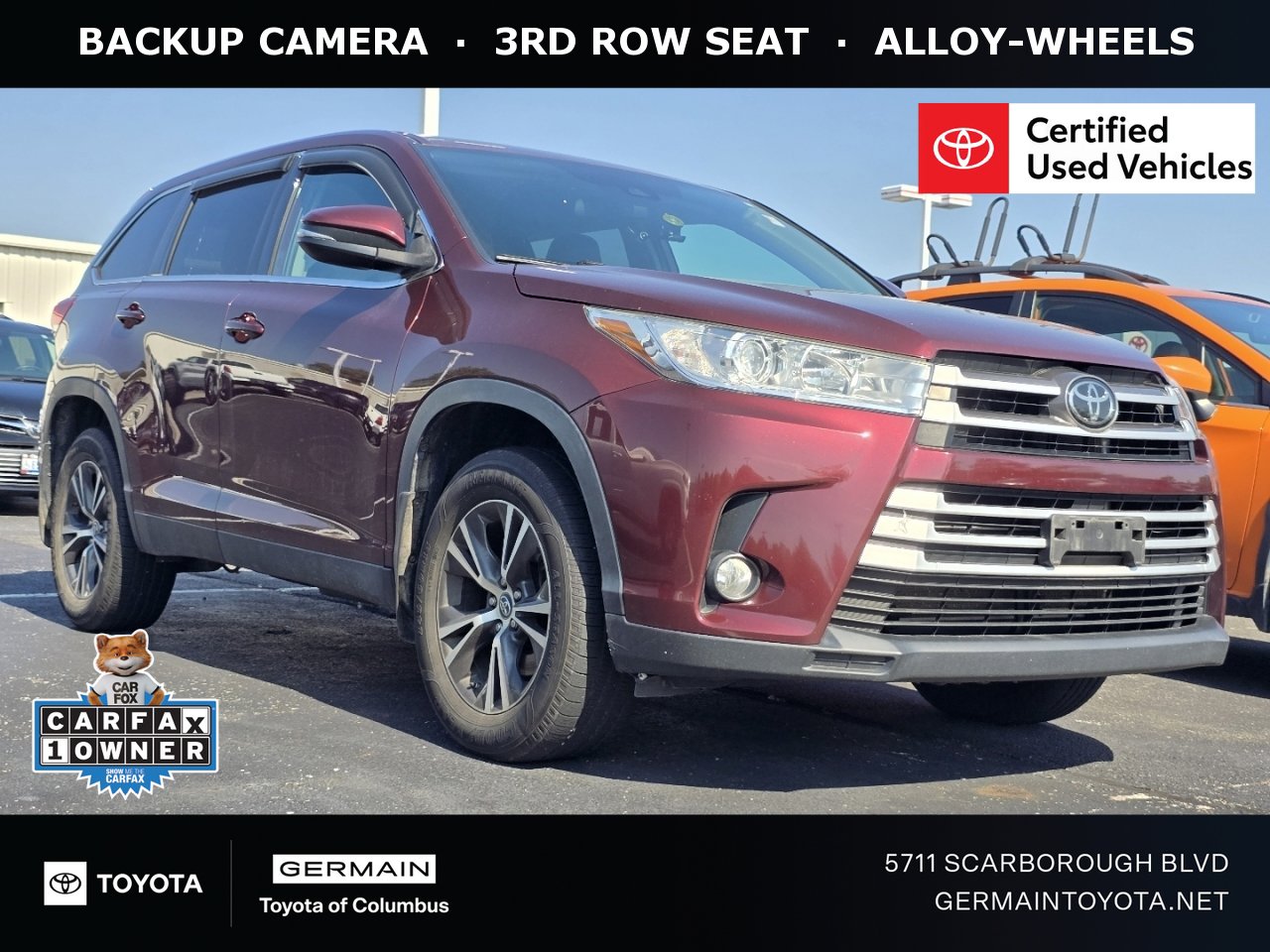 Certified 2019 Toyota Highlander Plus