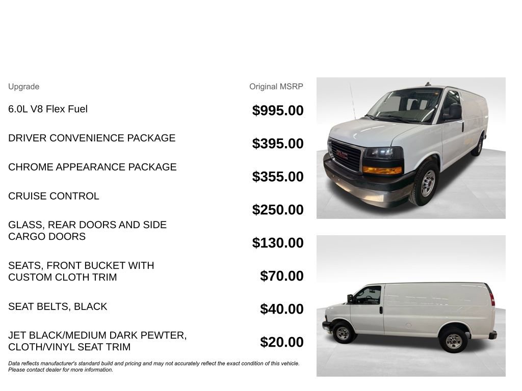 Used 2020 GMC Savana 2500 w/ Driver Convenience Package image 5