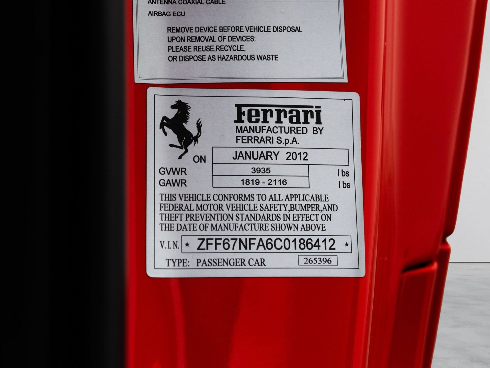 Used 2012 Ferrari 458 Italia Coupe RWD image 58