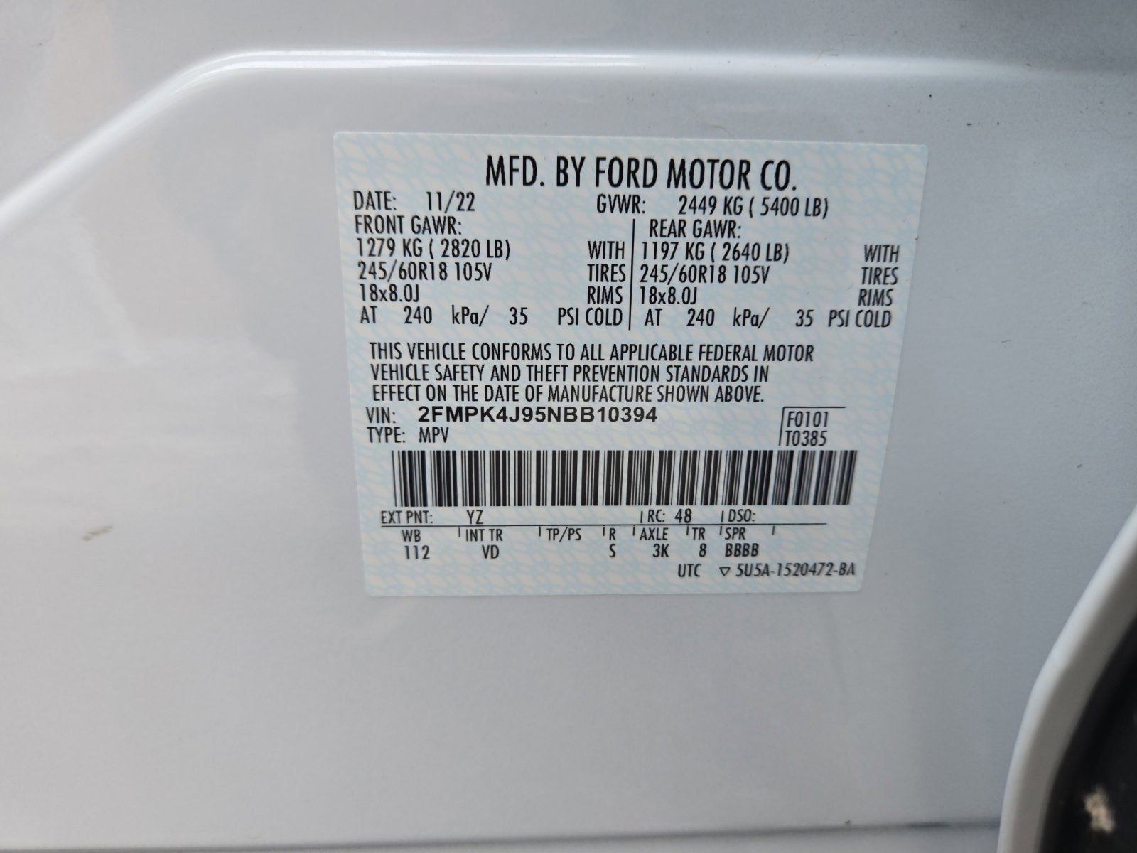 Certified 2022 Ford Edge SEL w/ Convenience Package AWD/4WD image 27