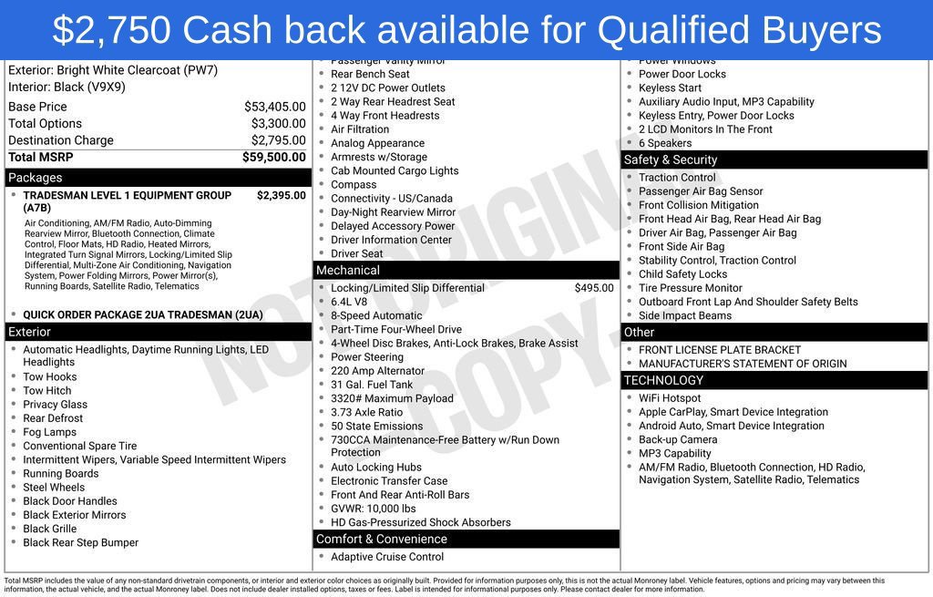 New 2026 RAM 2500 Tradesman AWD/4WD image 5