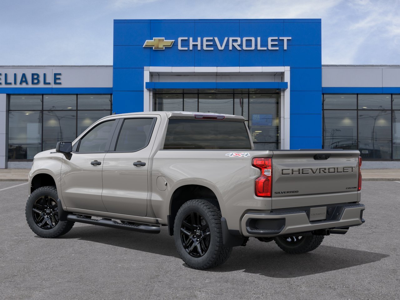 New 2026 Chevrolet Silverado 1500 Custom w/ Turbomax Blackout Package AWD/4WD image 3