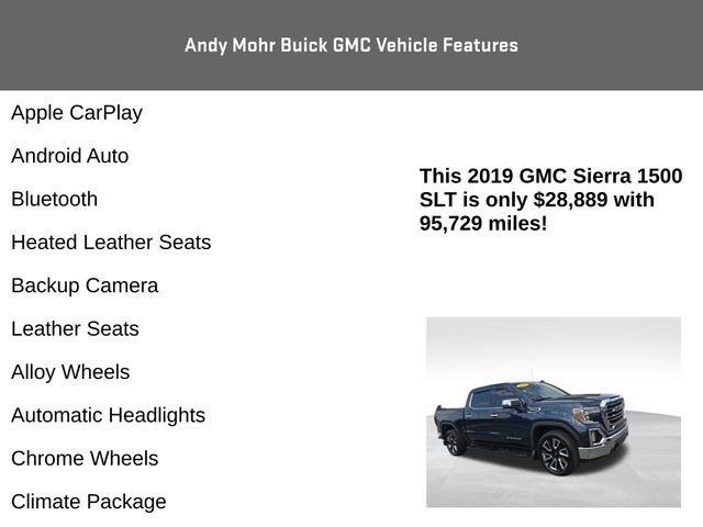 Used 2019 GMC Sierra 1500 SLT w/ SLT Convenience Package AWD/4WD image 4