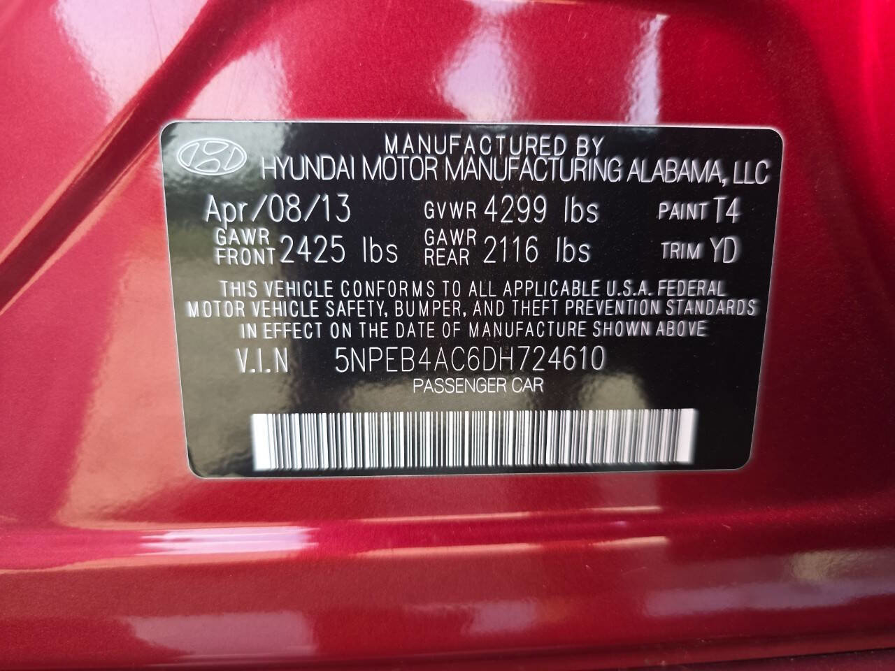 Used 2013 Hyundai Sonata GLS w/ Popular Equipment Pkg image 27