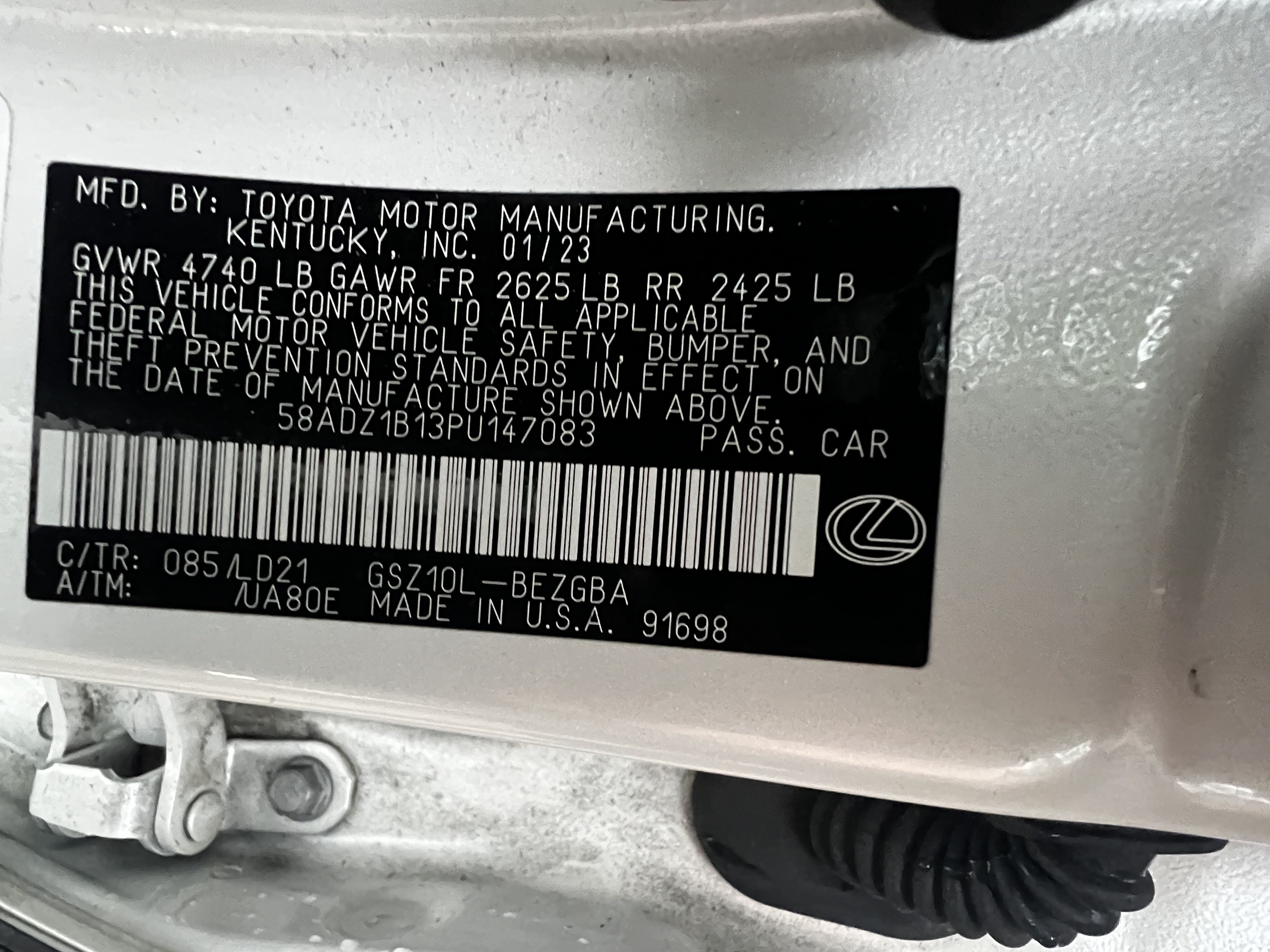 Used 2023 Lexus ES 350 w/ Premium Package FWD image 50