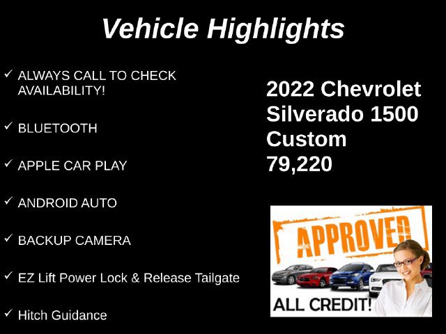 Used 2022 Chevrolet Silverado 1500 Custom w/ LPO, Blackout Package RWD image 9