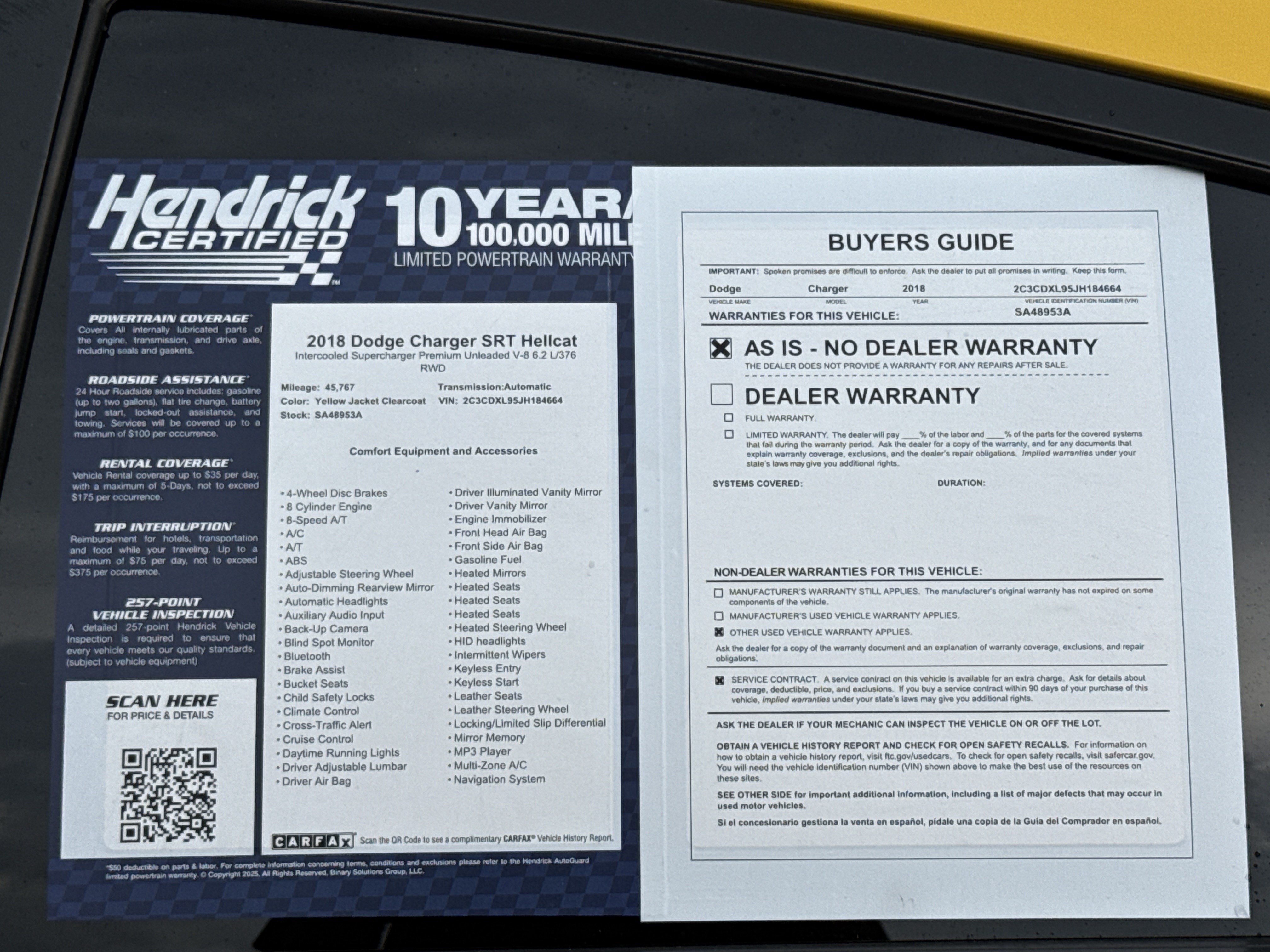 Used 2018 Dodge Charger SRT Hellcat RWD image 38