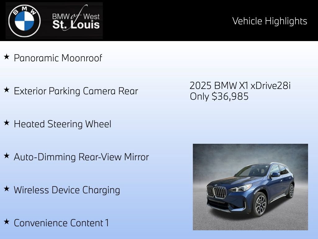 Certified 2025 BMW X1 xDrive28i w/ Convenience Package AWD/4WD image 16