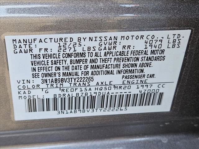 New 2026 Nissan Sentra S w/ Floor Mat Package FWD image 16