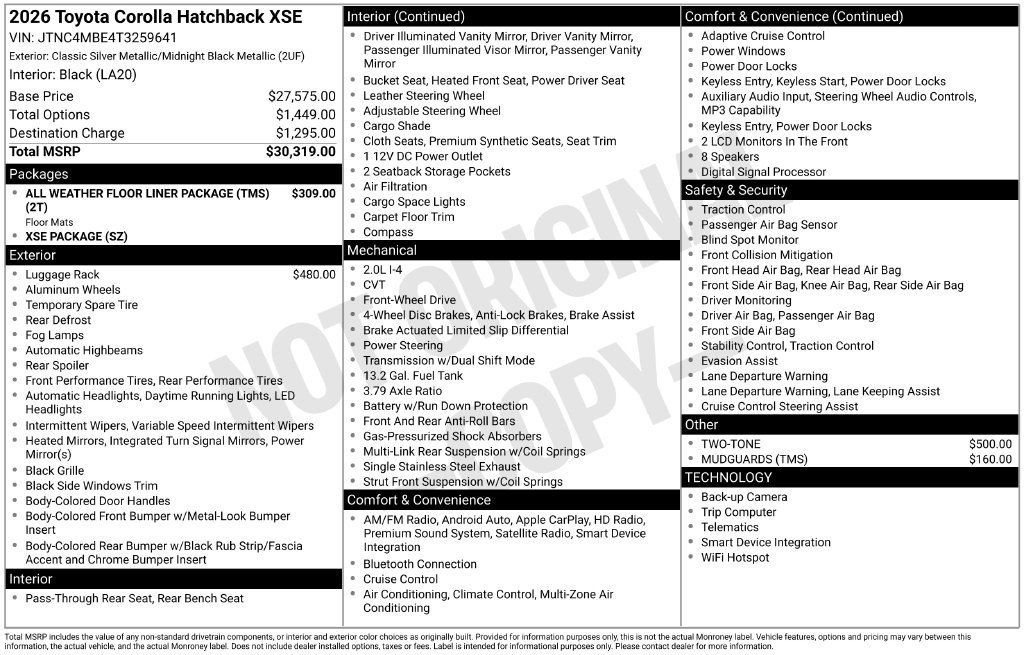 Certified 2026 Toyota Corolla XSE FWD image 41