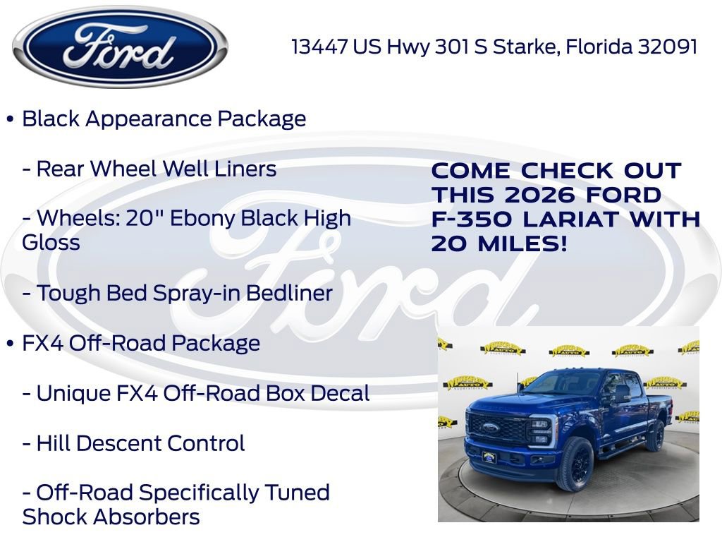New 2026 Ford F350 Lariat w/ Black Appearance Package image 20