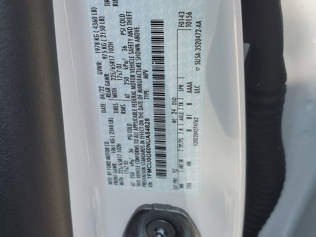 Used 2022 Ford Escape SE w/ Convenience Package FWD image 31