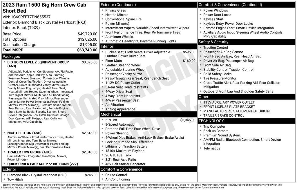 Used 2023 RAM 1500 Big Horn AWD/4WD image 9