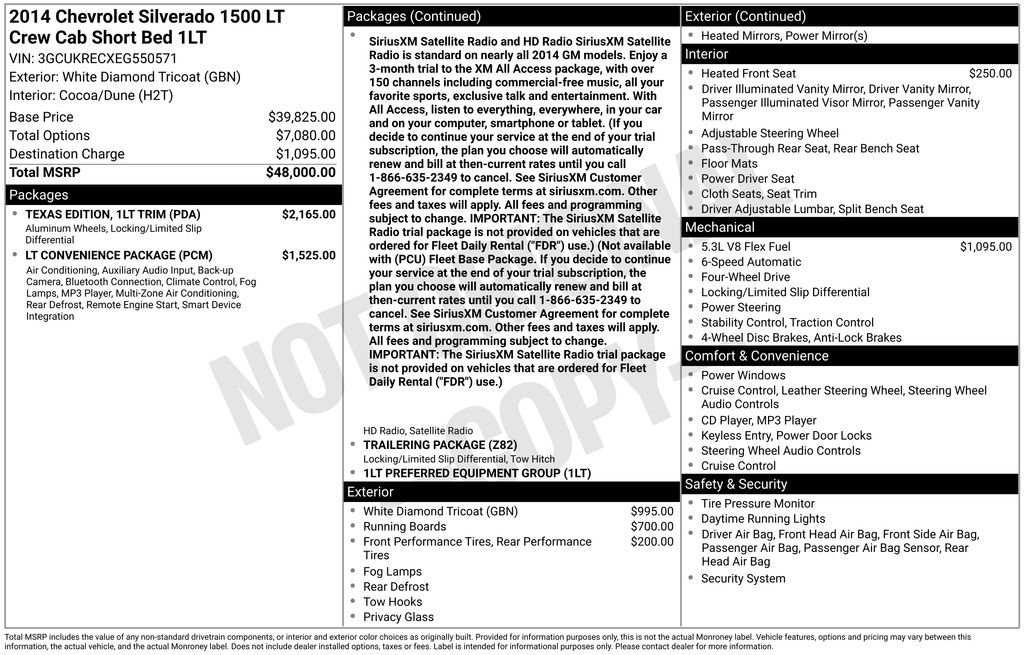 Used 2014 Chevrolet Silverado 1500 LT w/ Texas Edition, 1LT Trim image 10