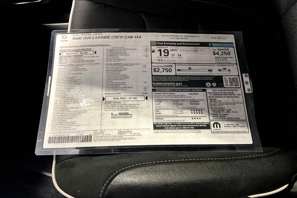New 2025 RAM 1500 Laramie w/ Laramie Southwest Edition image 15