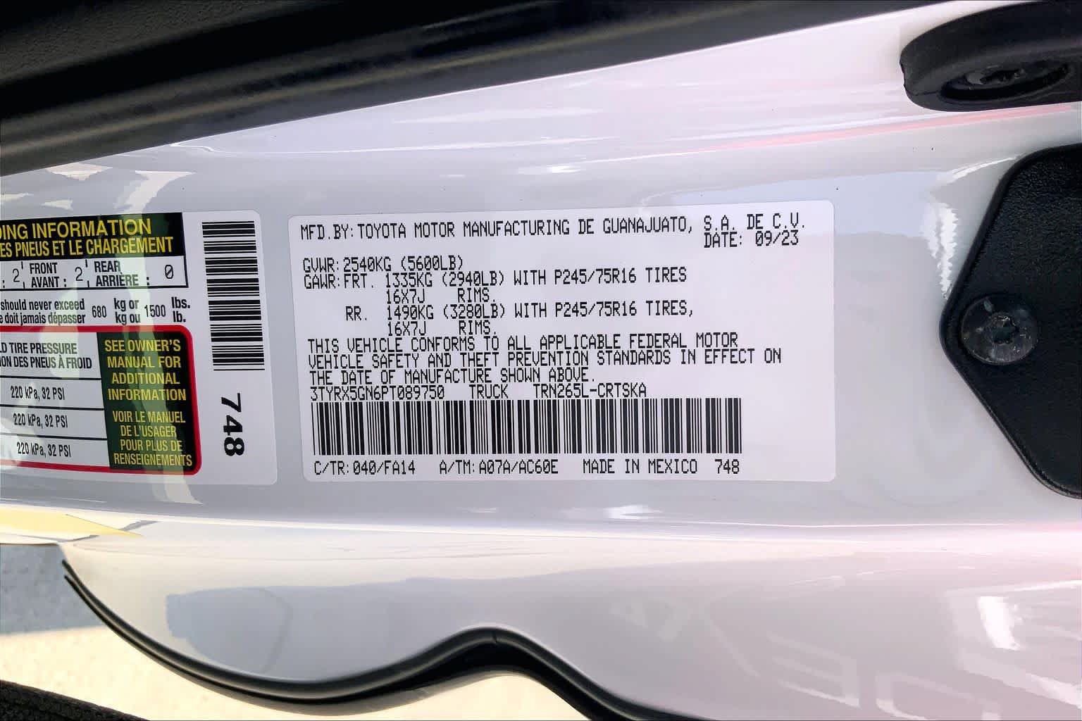 Used 2023 Toyota Tacoma SR RWD image 30