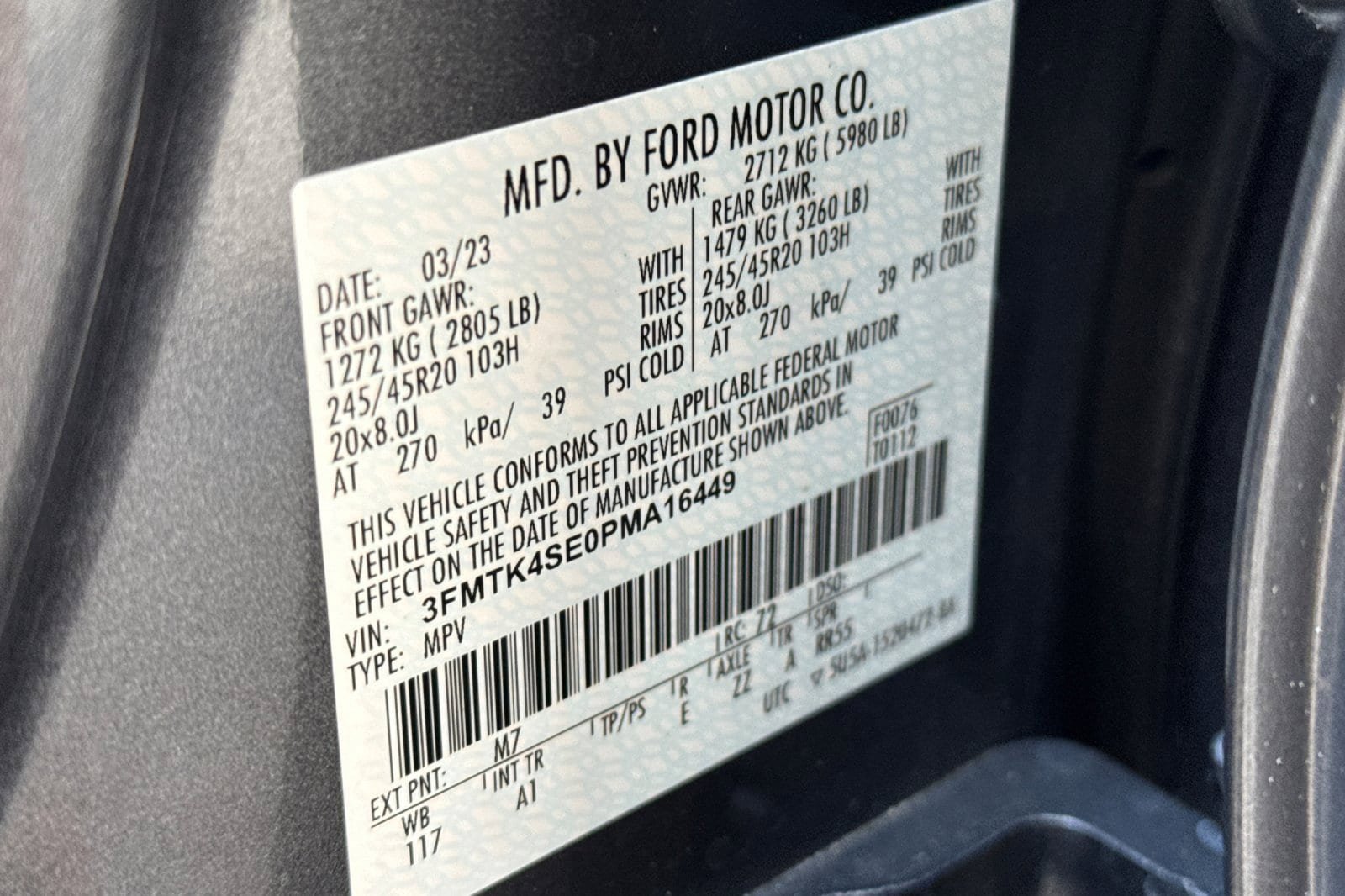 Certified 2023 Ford Mustang Mach-E GT AWD/4WD image 35