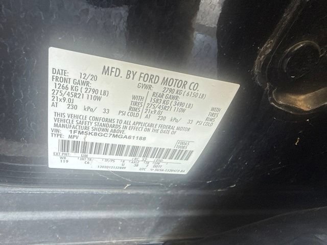 Used 2021 Ford Explorer ST w/ Equipment Group 401A AWD/4WD image 15