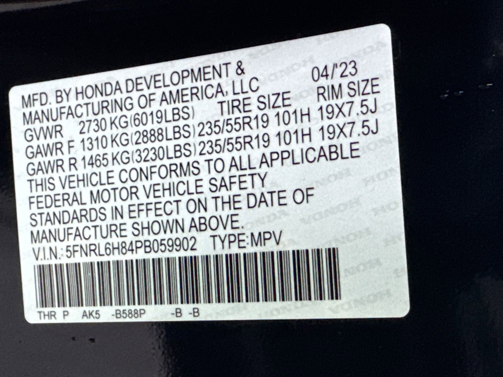 Used 2023 Honda Odyssey Touring image 29