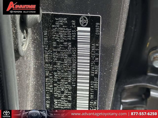 Certified 2022 Toyota Camry LE AWD/4WD image 24