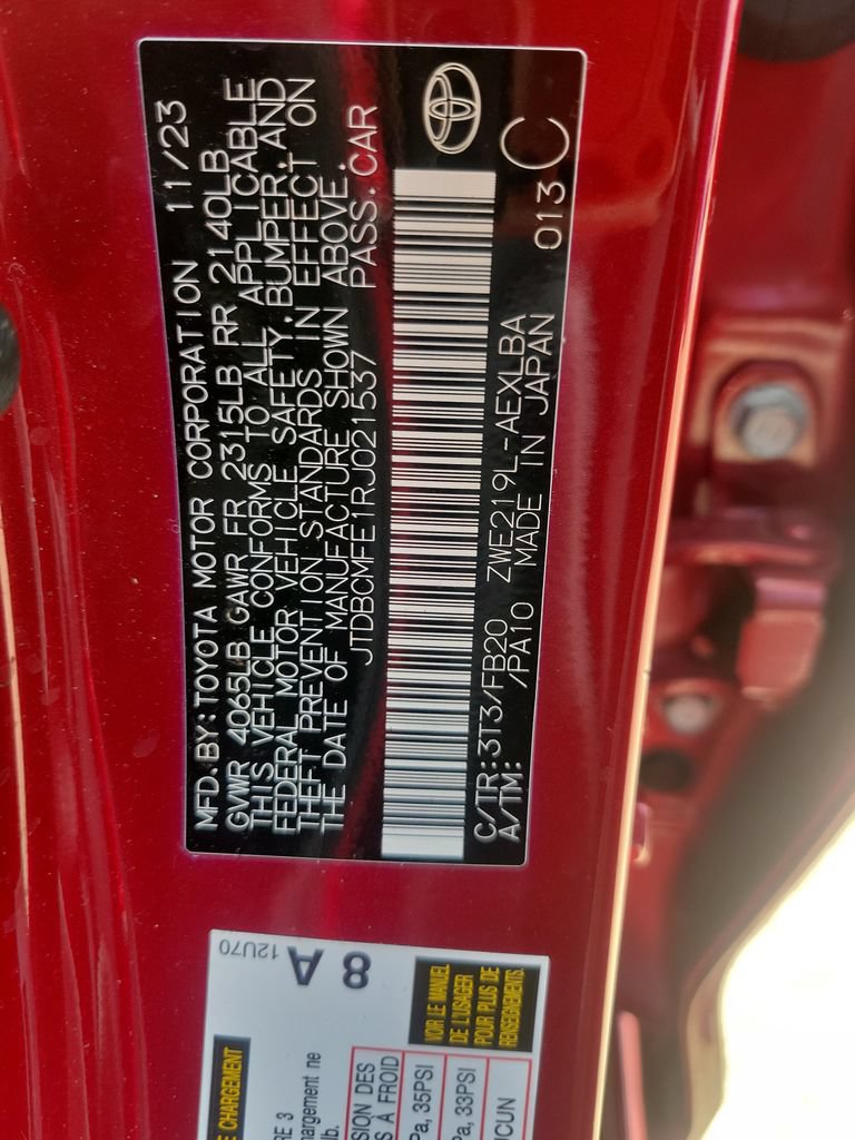Certified 2024 Toyota Corolla LE FWD image 36