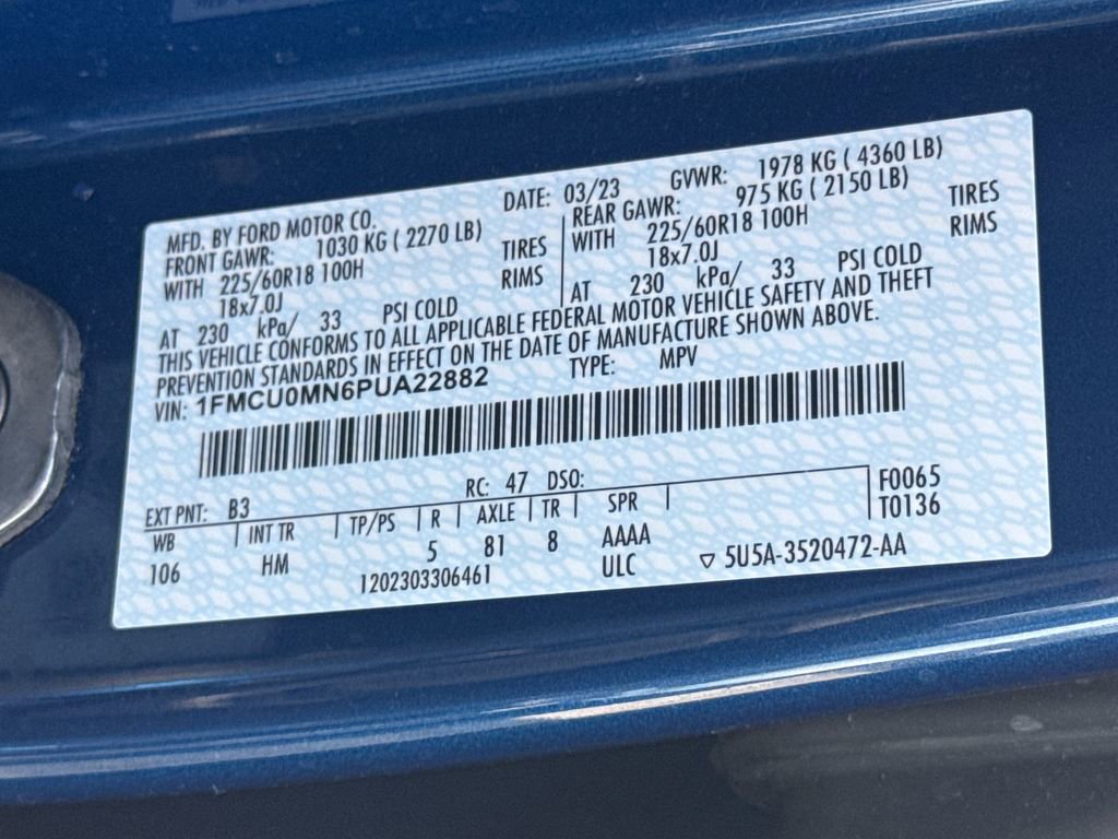 Used 2023 Ford Escape ST-Line w/ Tech Pack #1 FWD image 30