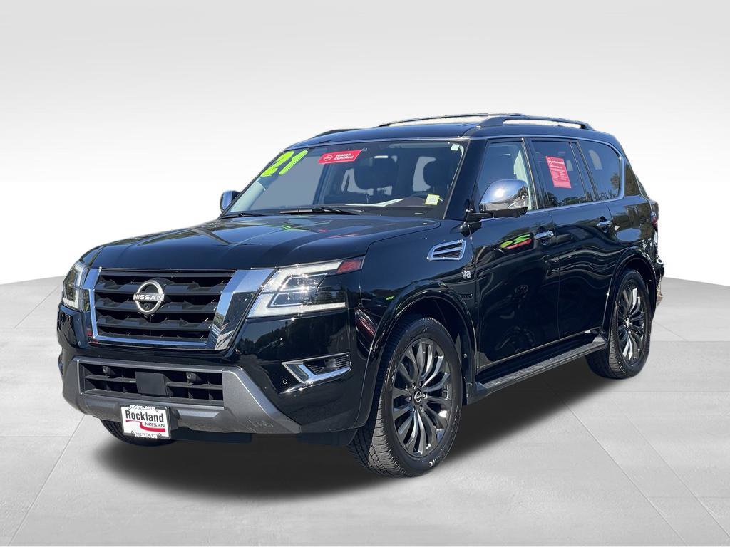 Certified 2021 Nissan Armada Platinum w/ Captain's Chairs Package AWD/4WD image 2