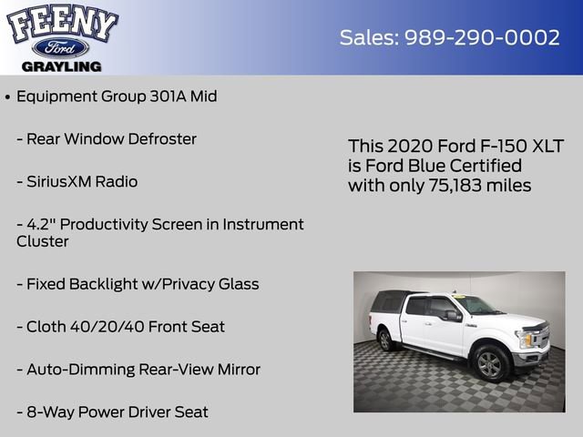 Used 2020 Ford F150 XLT w/ Equipment Group 301A Mid image 8