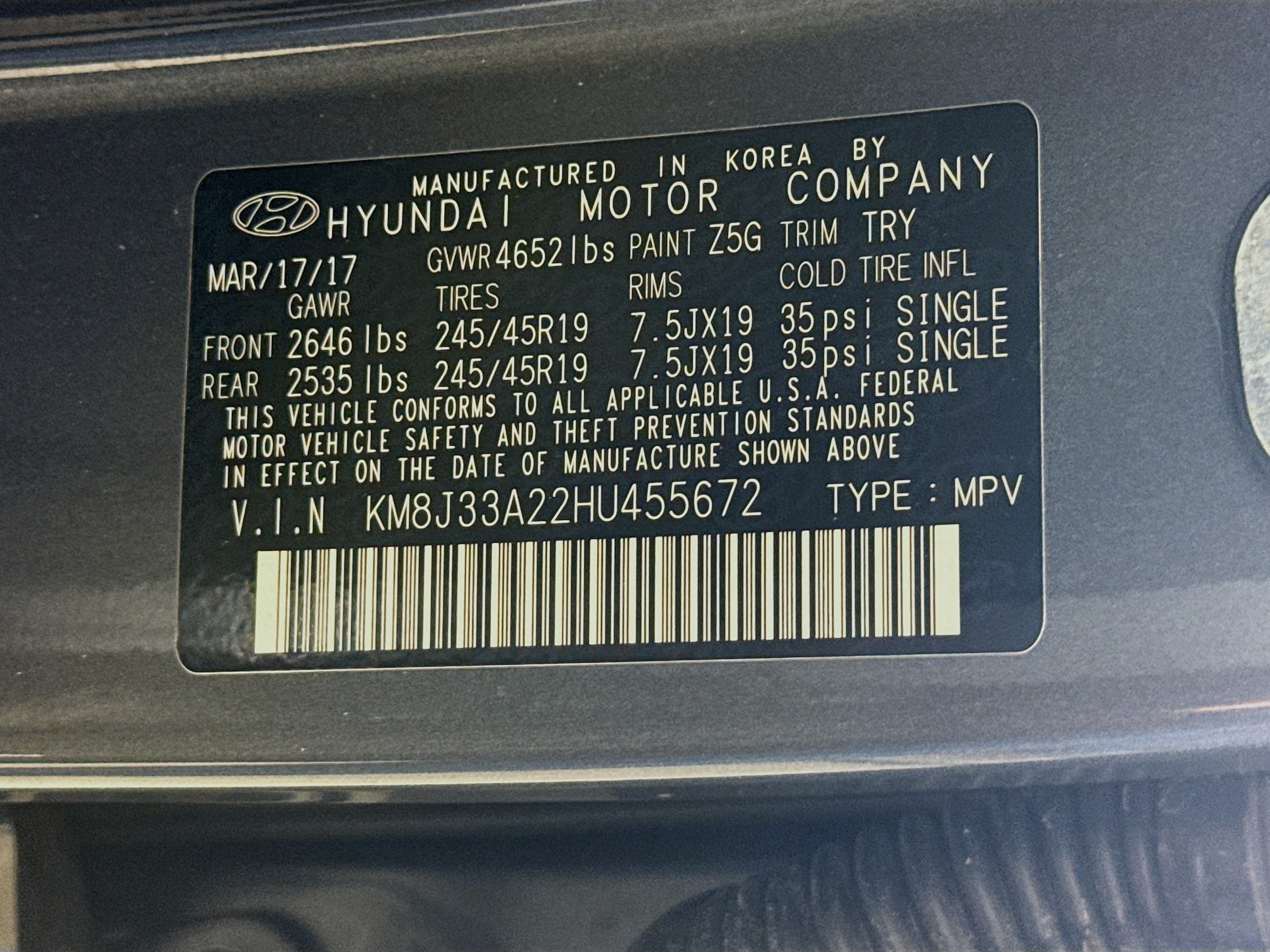 Used 2017 Hyundai Tucson Eco FWD image 37