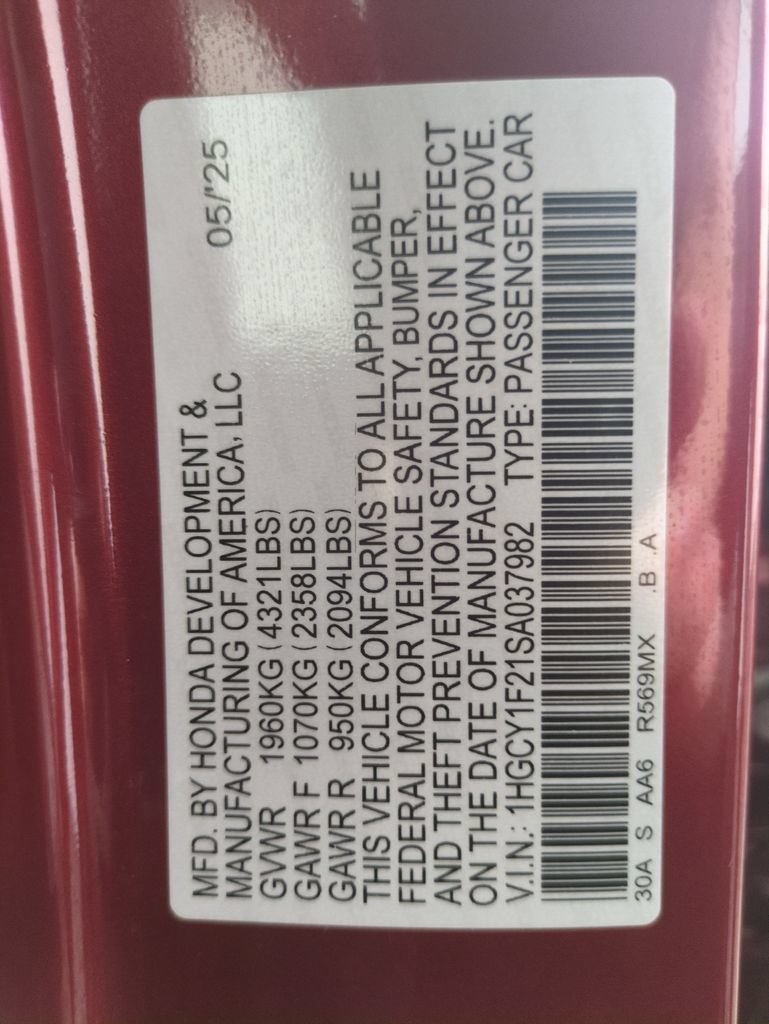 Certified 2025 Honda Accord LX image 31