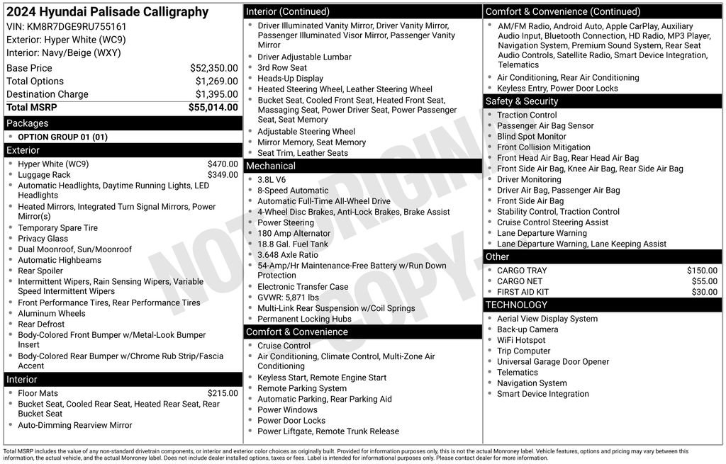 Used 2024 Hyundai Palisade Calligraphy image 7