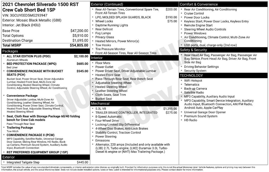 Used 2021 Chevrolet Silverado 1500 RST w/ All Star Edition Plus AWD/4WD image 33