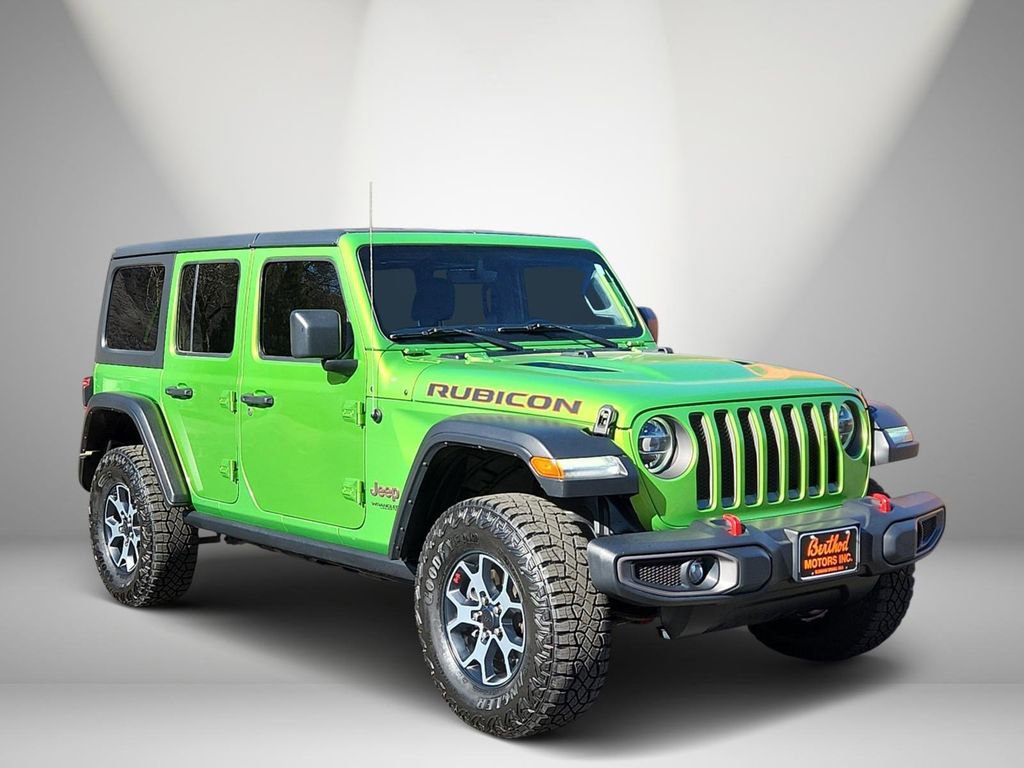 Used 2019 Jeep Wrangler Unlimited Rubicon w/ Uconnect 4C Nav & Sound Group AWD/4WD image 1