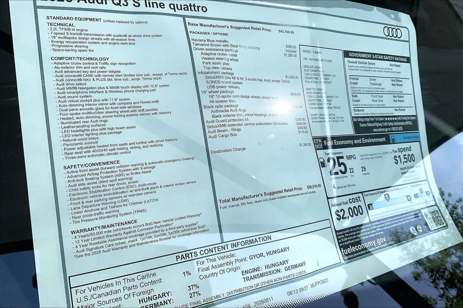 New 2026 Audi Q3 quattro 2.0T AWD/4WD image 19