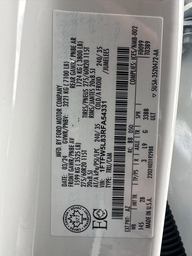 Used 2024 Ford F150 Lariat w/ Bed Utility Package image 28