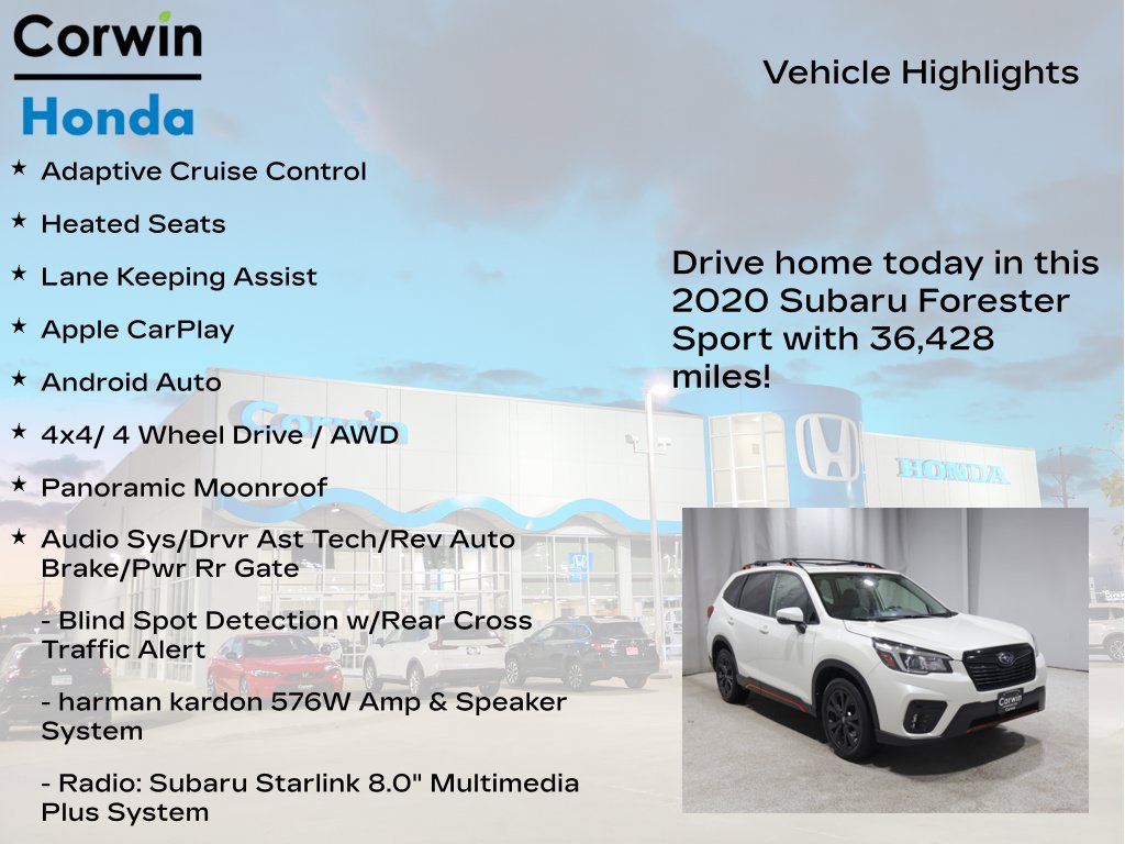 Used 2020 Subaru Forester Sport w/ Popular Package #2 AWD/4WD image 7