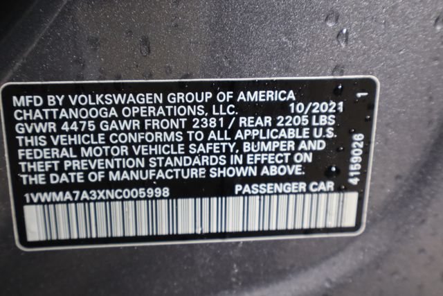 Used 2022 Volkswagen Passat 2.0T R-Line FWD image 35