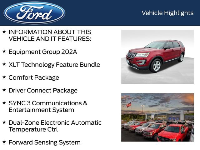 Used 2017 Ford Explorer XLT w/ Equipment Group 202A image 4