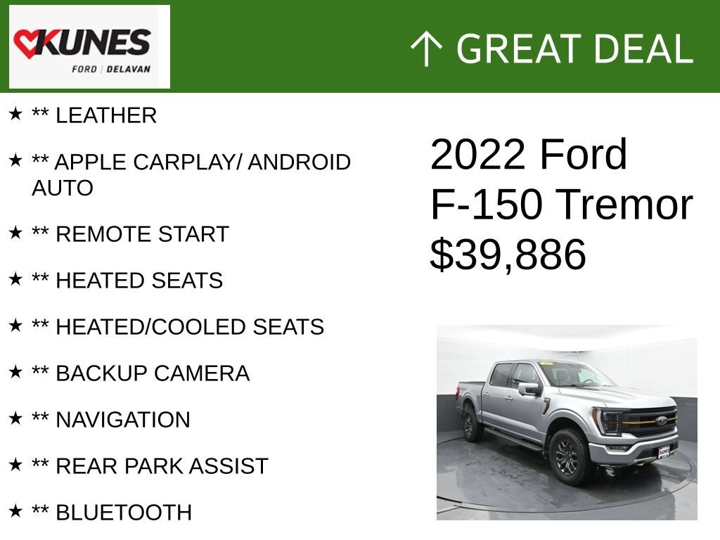 Used 2022 Ford F150 Tremor w/ Equipment Group 402A High AWD/4WD video 2