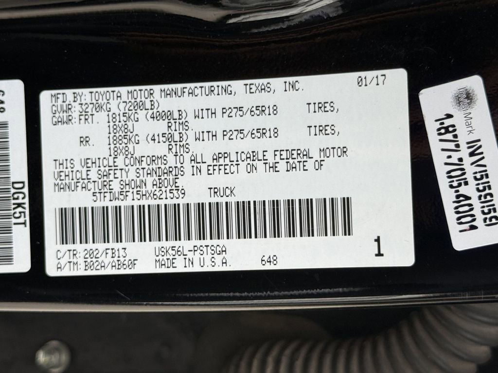 Used 2017 Toyota Tundra SR5 w/ TRD Off Road Package AWD/4WD image 28