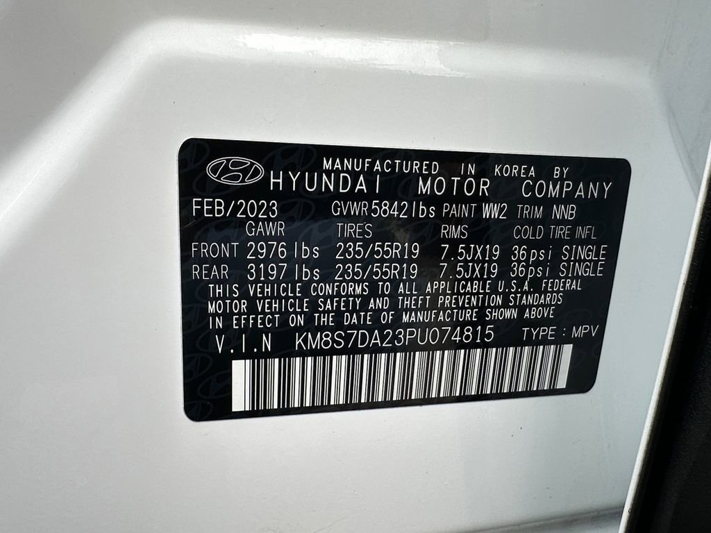 Used 2023 Hyundai Santa Fe Limited w/ Cargo Package AWD/4WD image 17