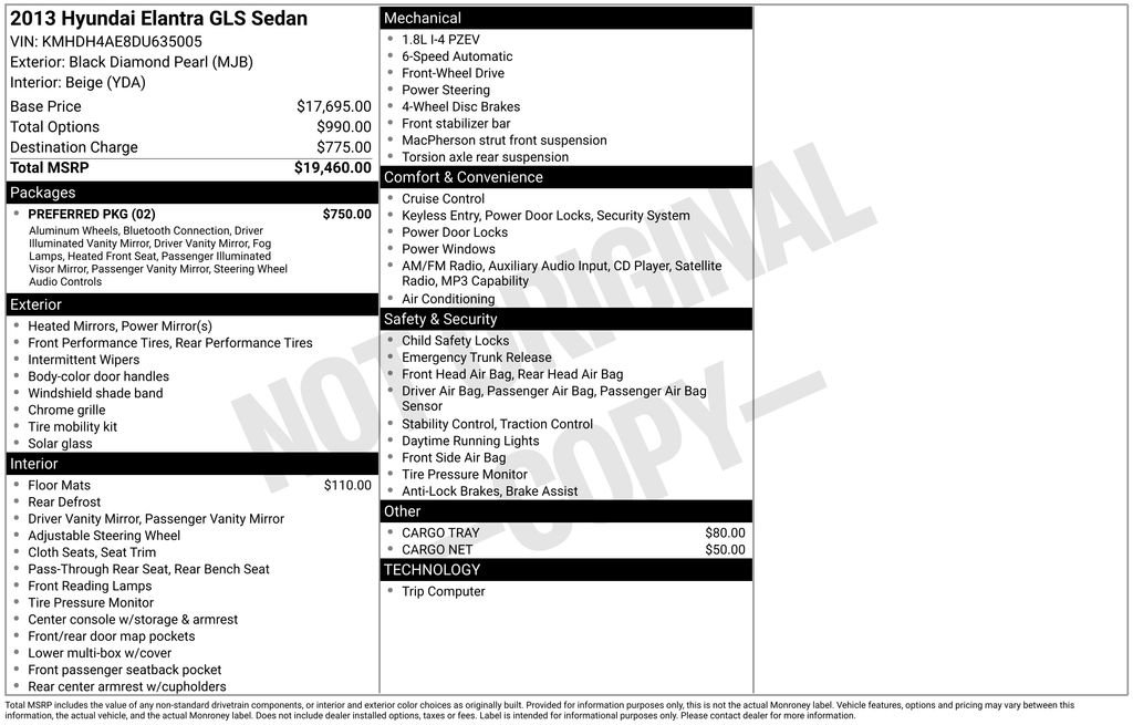 Used 2013 Hyundai Elantra GLS w/ Preferred Pkg FWD image 11