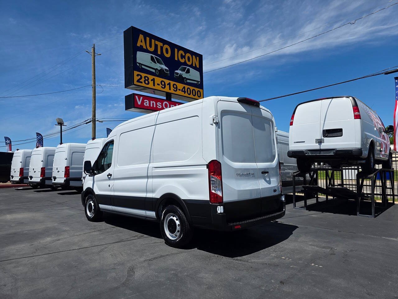 Used 2023 Ford Transit 150 Medium Roof w/ Load Area Protection Package RWD image 2